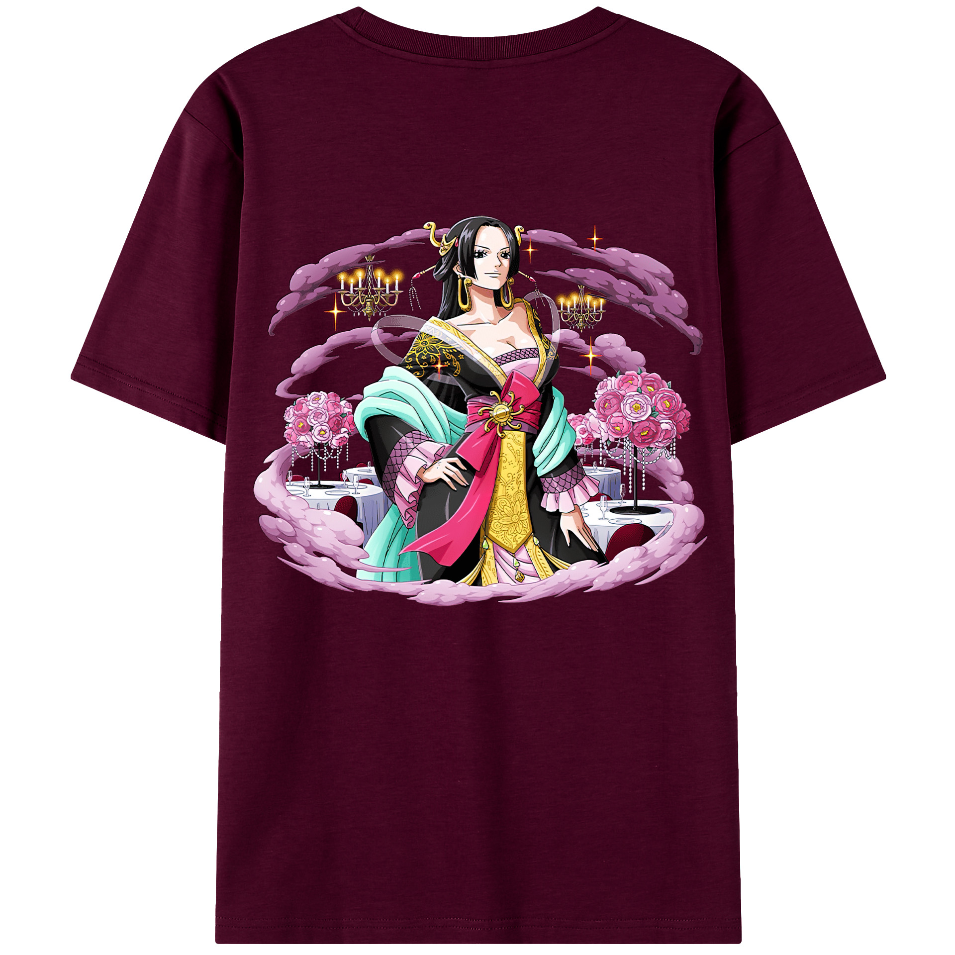 ワンピース ボア・ハンコック ONE PIECE Boa·Hancock レディース半袖Tシャツ(バックプリント)